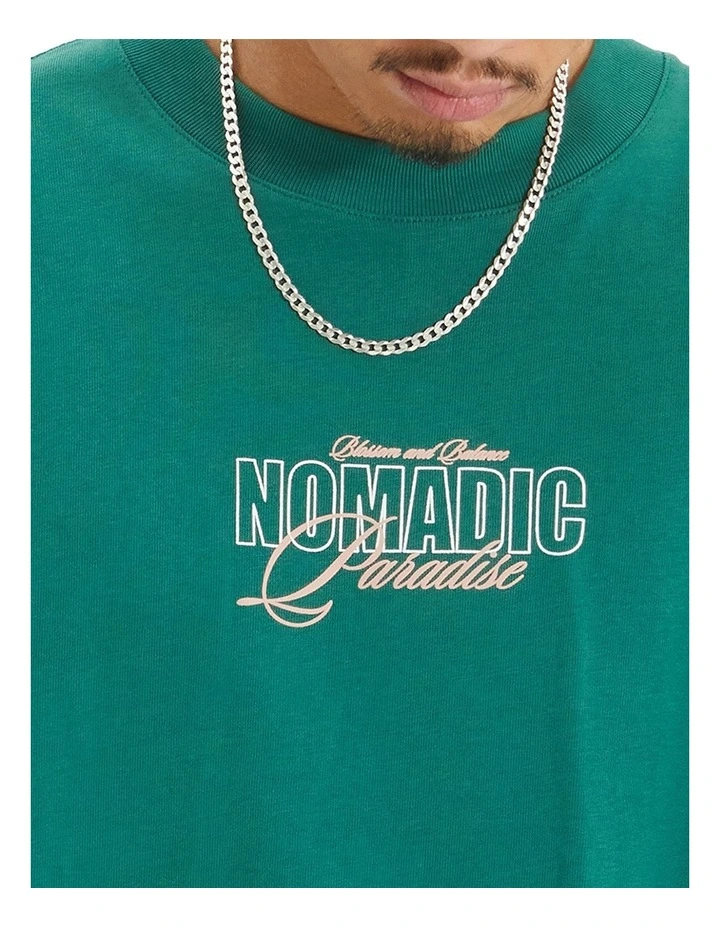 Blossom Tee in Garden Green image 2