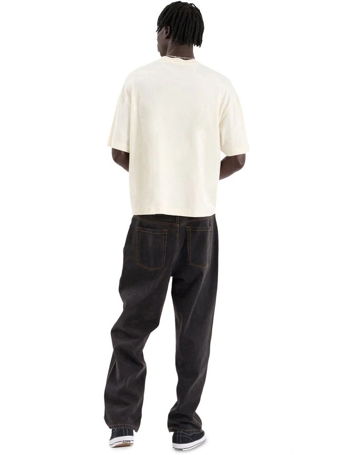 Gillette Heavy Crop Tee in Beige image 6