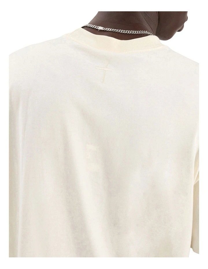 Gillette Heavy Crop Tee in Beige image 7