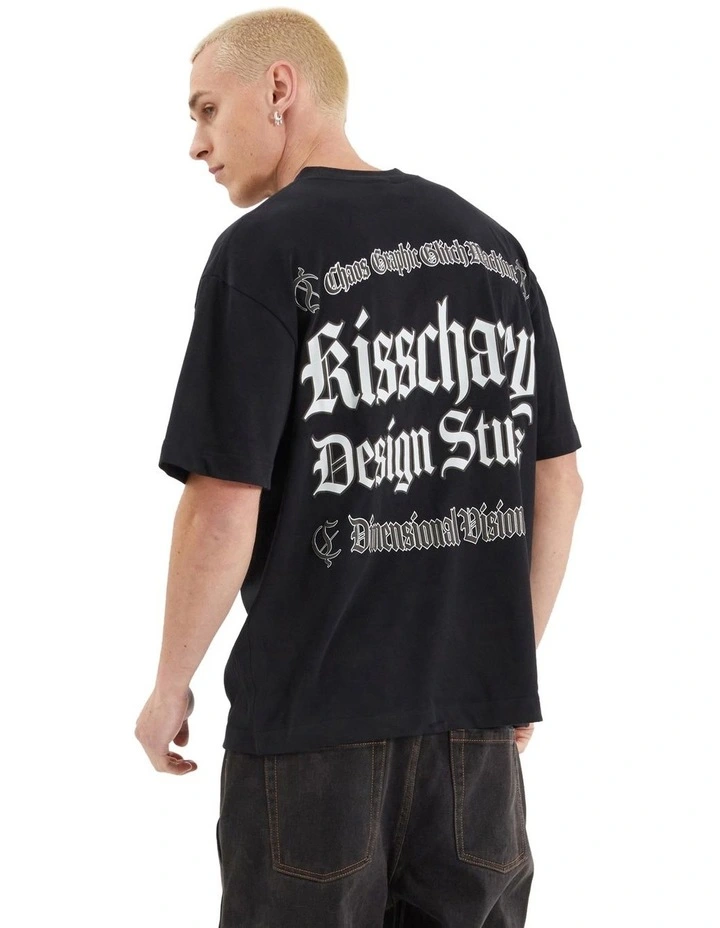 Machine Street Tee in Black image 2