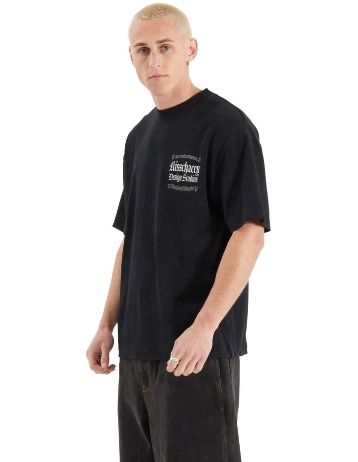 Machine Street Tee in Black image 4