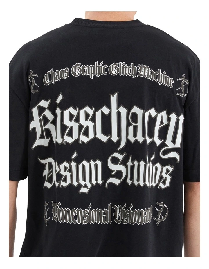 Machine Street Tee in Black image 6