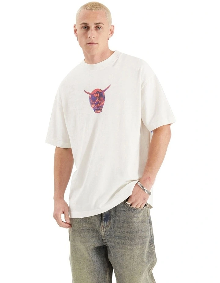 Mask Street Tee in White image 1