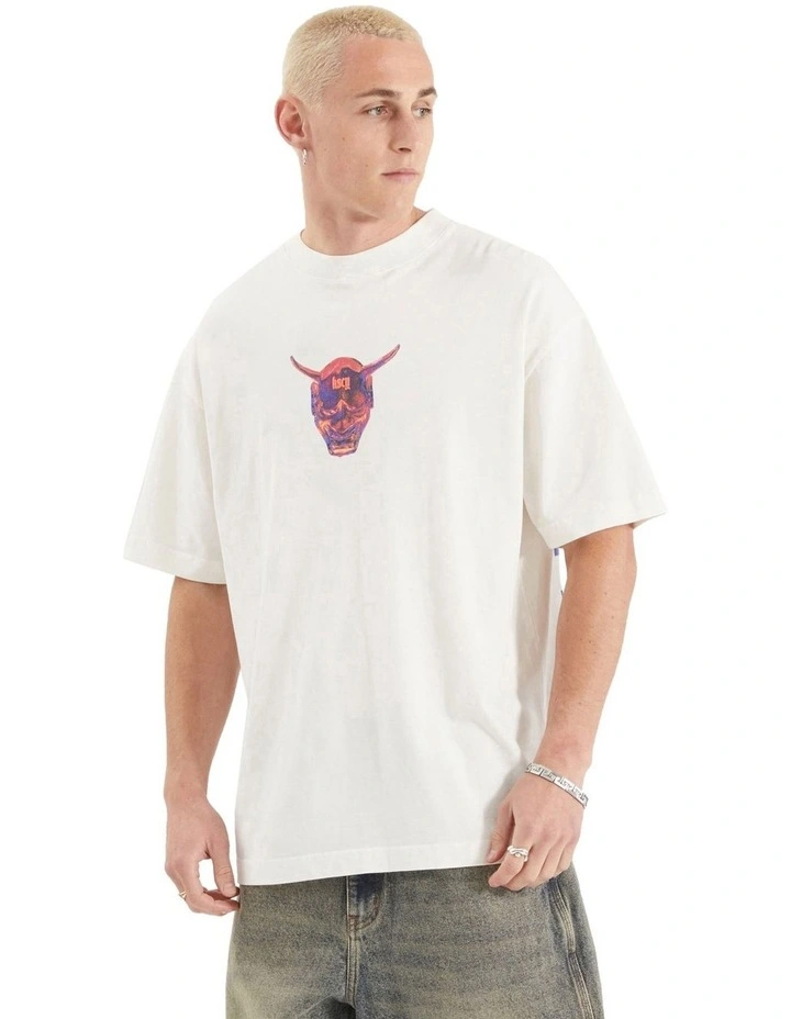 Mask Street Tee in White image 4
