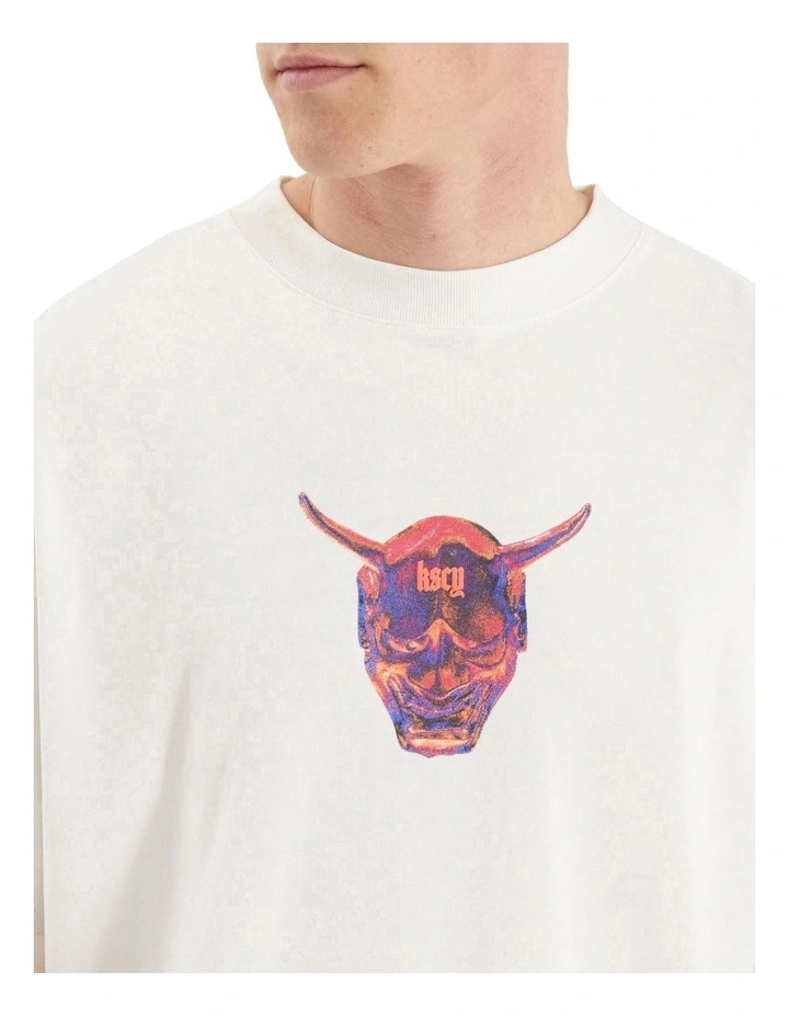 Mask Street Tee in White image 6