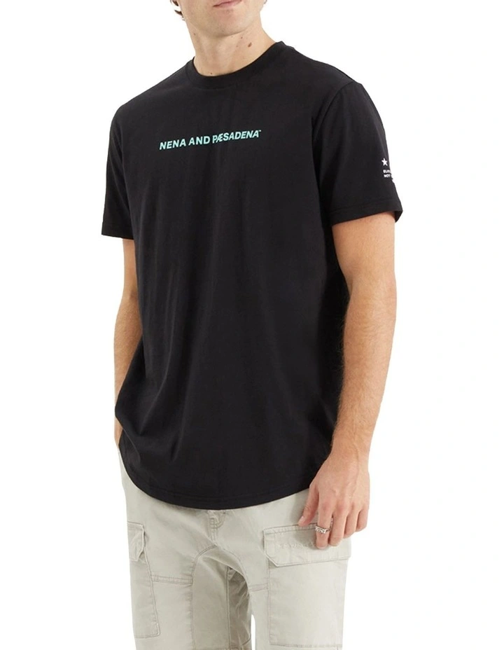 Extension Dual Curved Tee in Black image 3