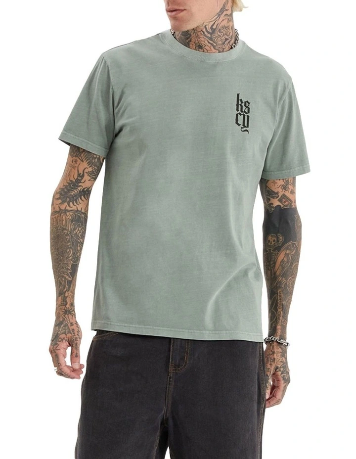 Defiant Standard Tee in Pigment Slate Grey image 2