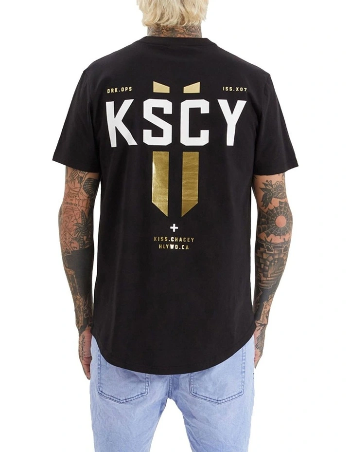 Imperium Dual Curved Tee in Jet Black image 1