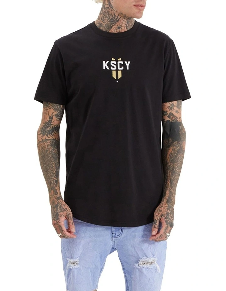 Imperium Dual Curved Tee in Jet Black image 2