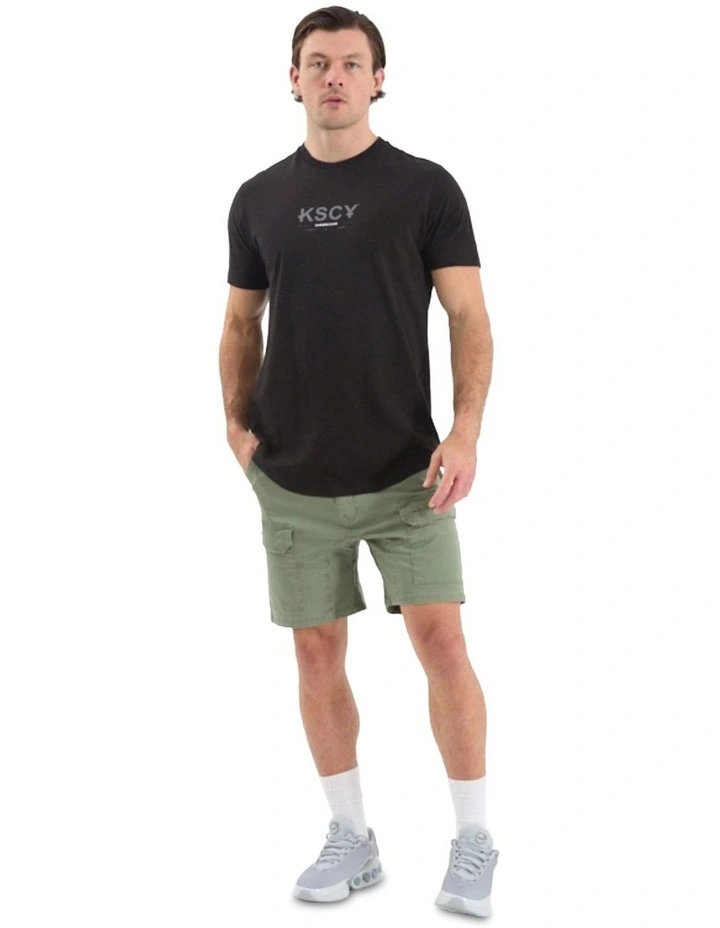 Chronicles Dual Curved Tee in Black image 2