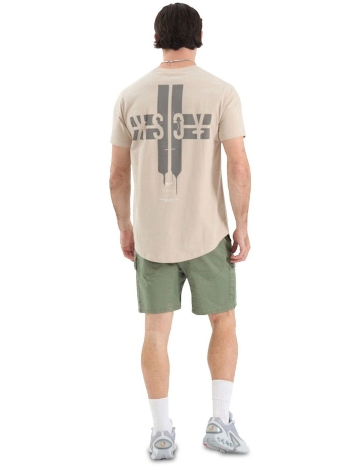 Every Hero Dual Curved Tee in Brown image 5