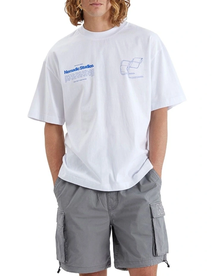 Tessa Street Tee in White image 2