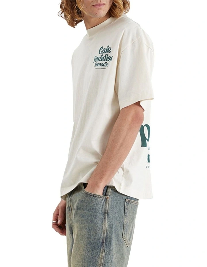 Brewed  Street Tee in White image 3