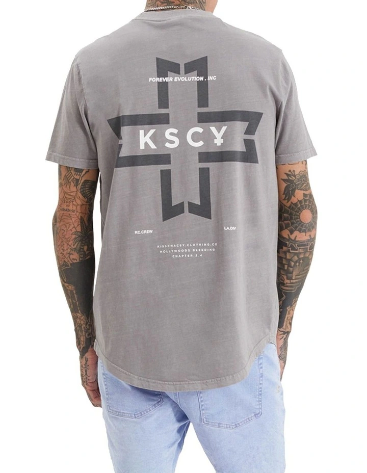 Gravel Dual Curved Tee in SIlver image 1