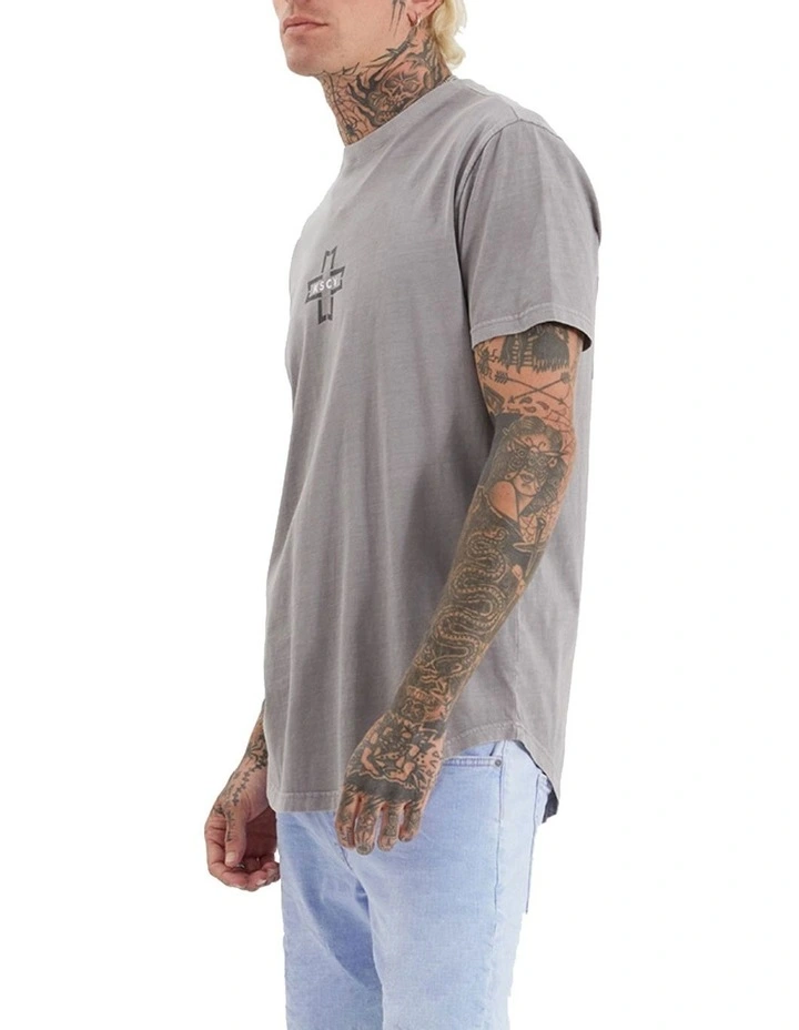 Gravel Dual Curved Tee in SIlver image 3