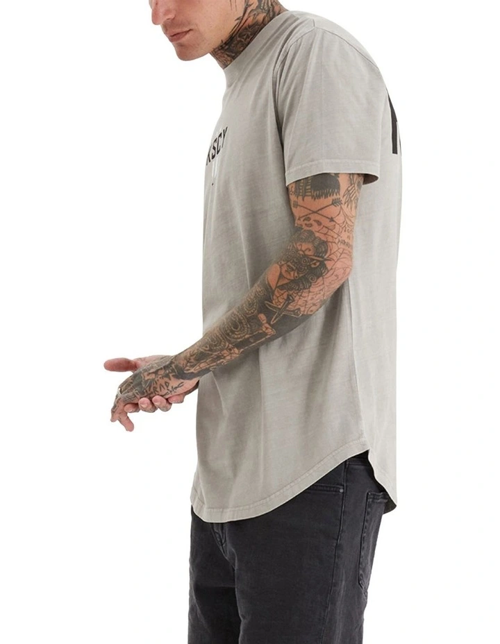 Imperium Dual  Curved Tee in Pigment Dove image 3