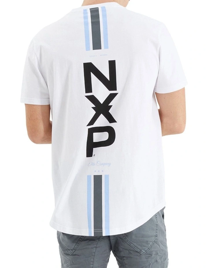 Line Dual Curved Tee in Optical White image 1