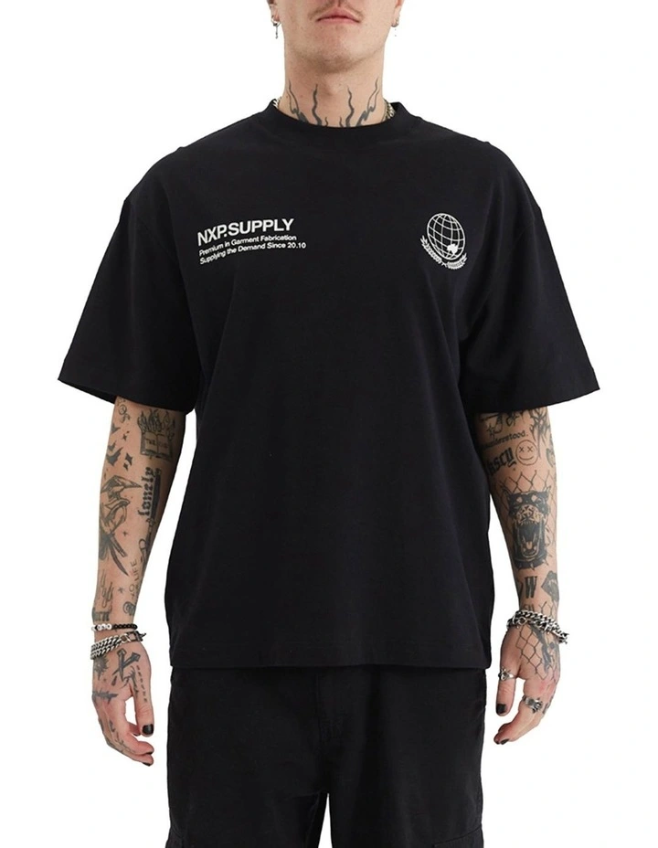Tackle Street Tee in Jet Black image 2
