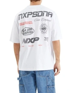 Agile Oversized Tee in White