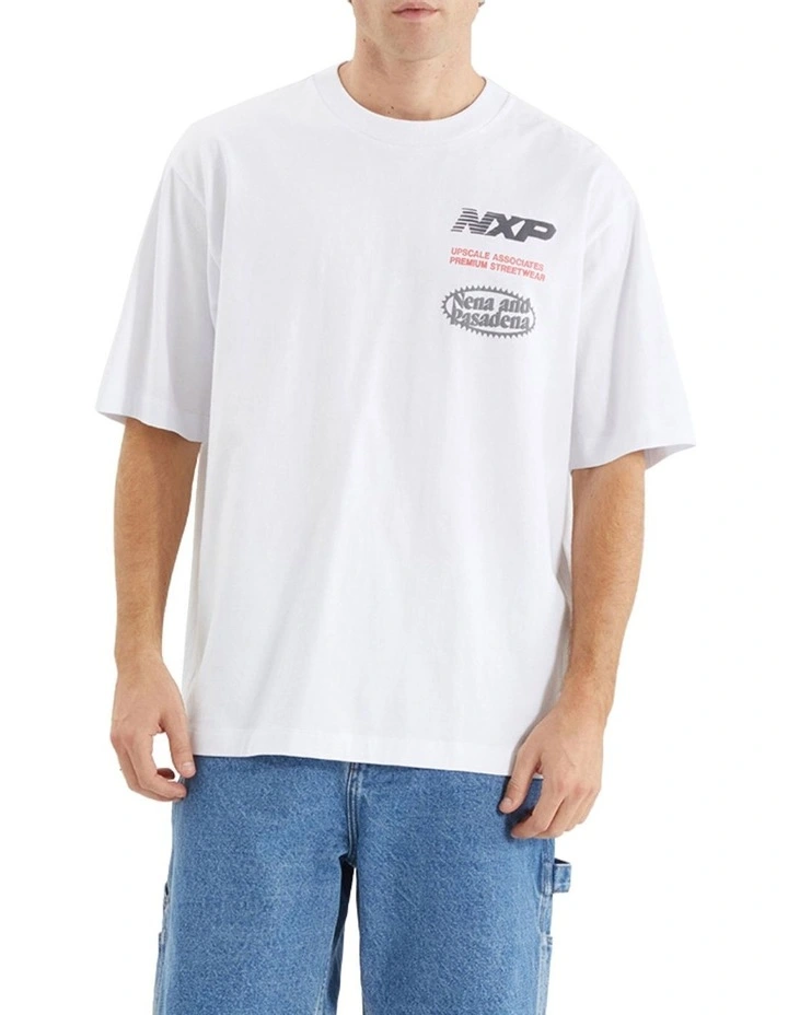 Agile Oversized Tee in White image 2