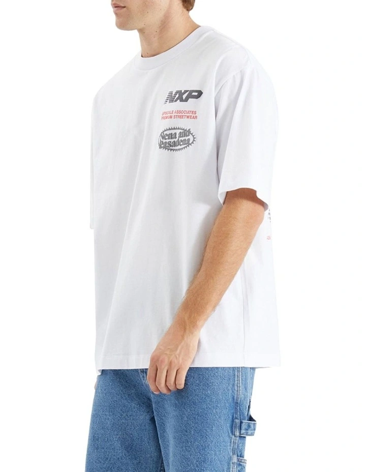 Agile Oversized Tee in White image 3