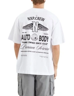 Steed Street Tee in White