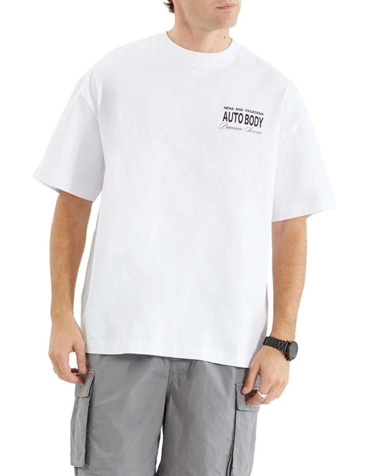 Steed Street Tee in White image 2