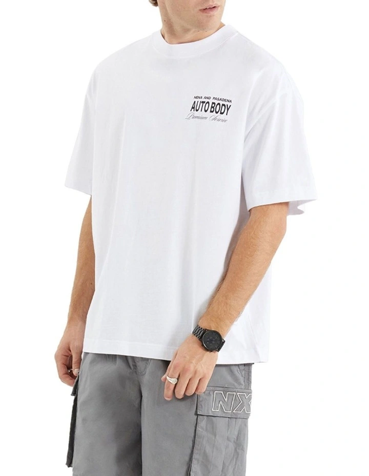 Steed Street Tee in White image 3