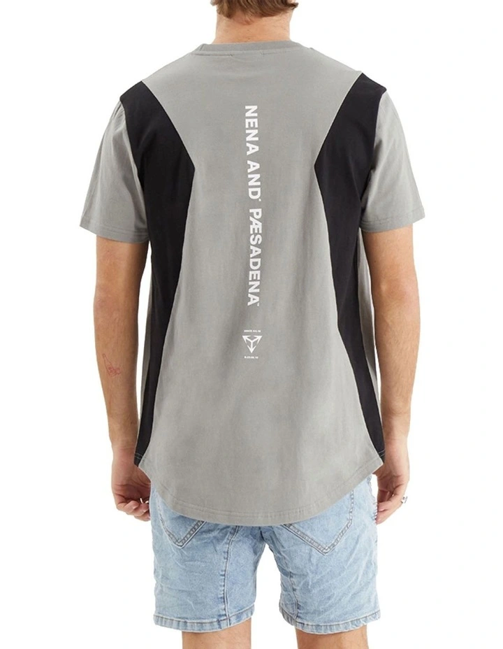 Nena & Pasadena Module Dual Curved Tee in Black/Trooper | MYER