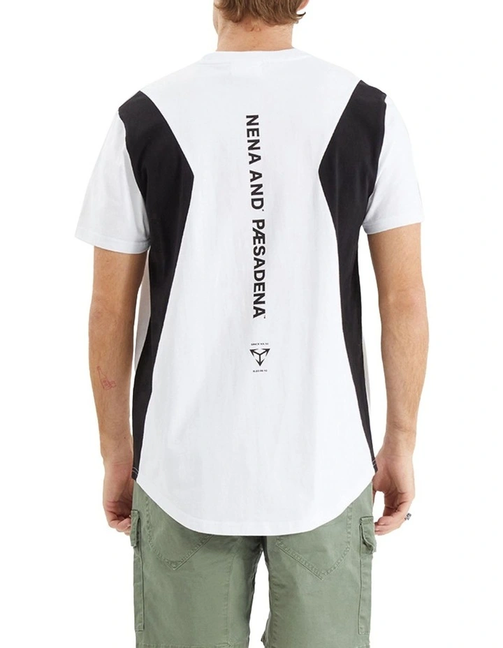 Module Dual Curved Tee in White/Black image 1