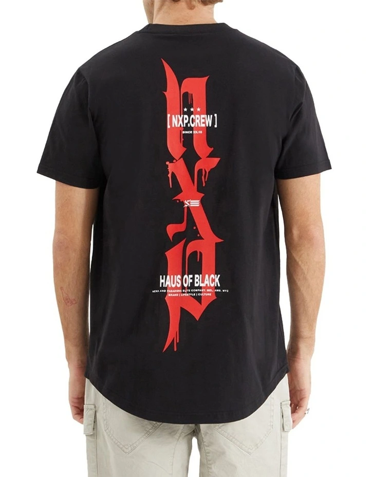 Powered Dual Curved Tee in Jet Black image 1