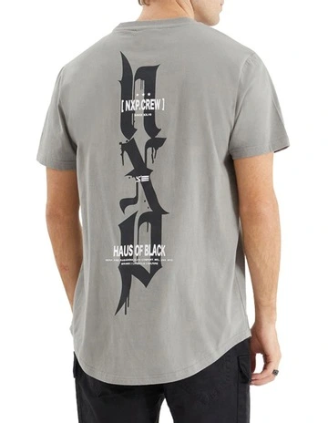 Powered Dual Curved Tee in Moon Mist