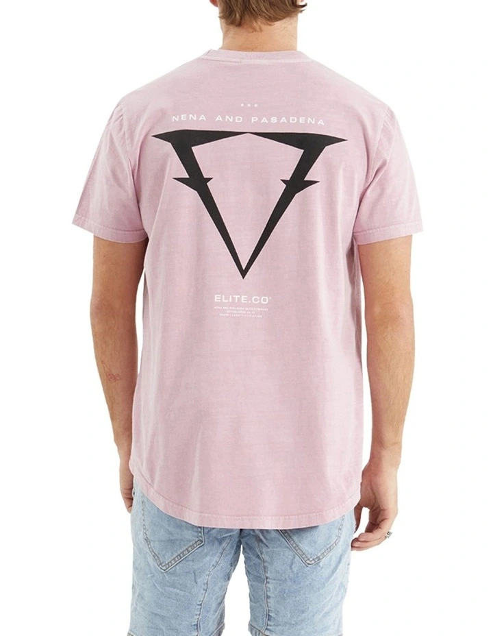 Nena & Pasadena Data Dual Curved Tee in Pigment Pink | MYER
