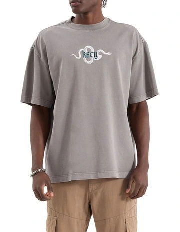 Strike Street Tee in Pigment Frost Grey