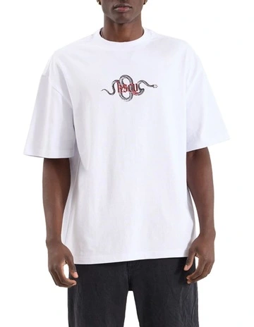 Strike Street Tee in White