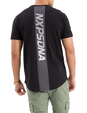 Stetson Dual Curved Tee in Black