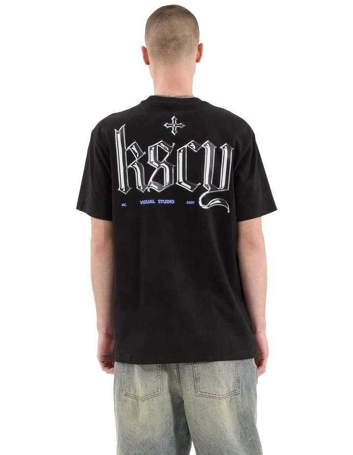 Entangled Relaxed Tee in Black image 1
