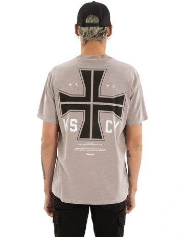 Hollow Relaxed Tee in Beige