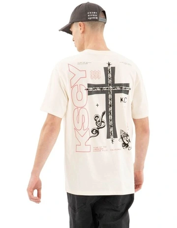 Fleeting Relaxed Tee in Cream