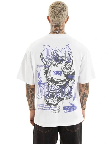 Stains Street Tee in White