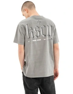 Entangled Relaxed Tee in Grey