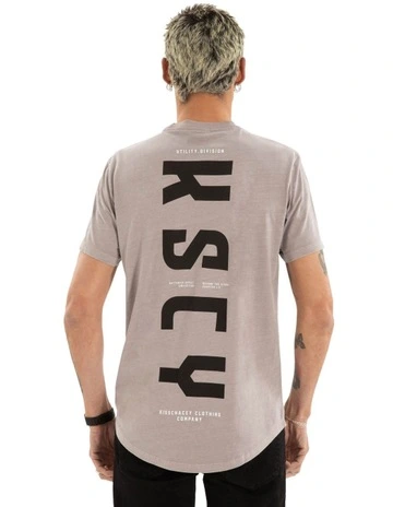 Entangled Relaxed Tee in Grey