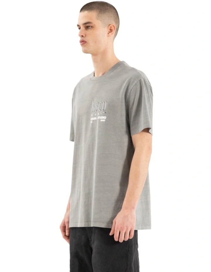 Entangled Relaxed Tee in Grey image 4