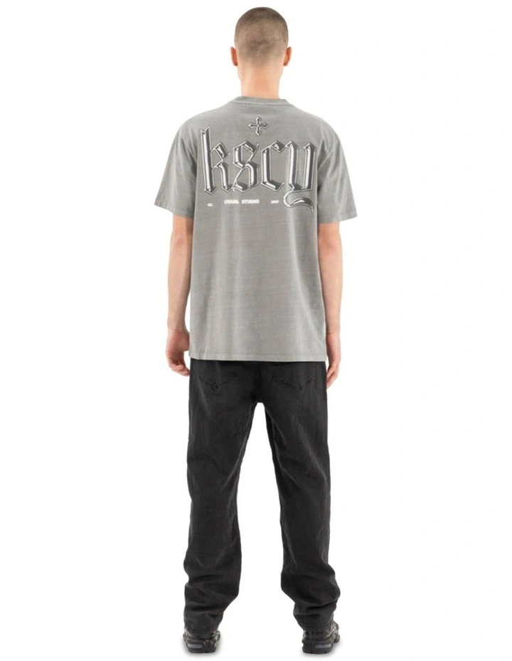 Entangled Relaxed Tee in Grey image 5