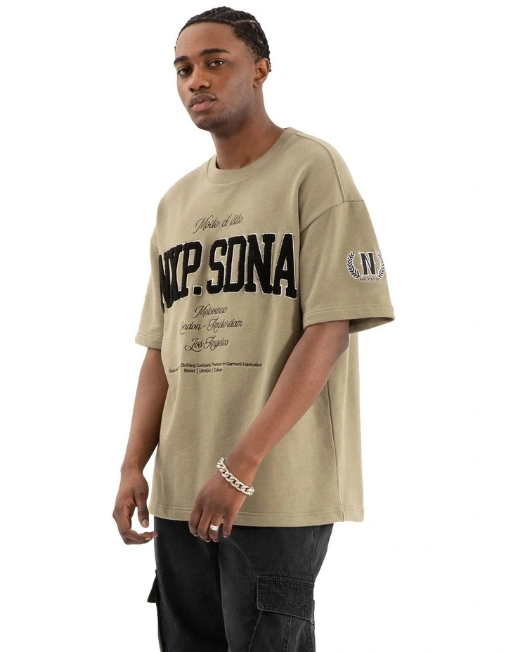 Captain Loopback Raptor Tee in Green image 3