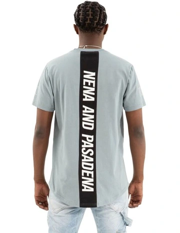 Harbor Dual Curved Tee in Grey
