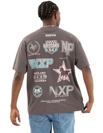 Main Raptor Tee in Asphalt