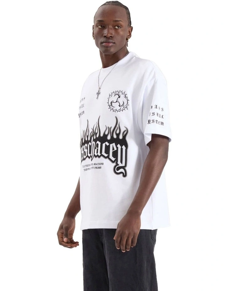 System Loopback Street Tee in White image 4