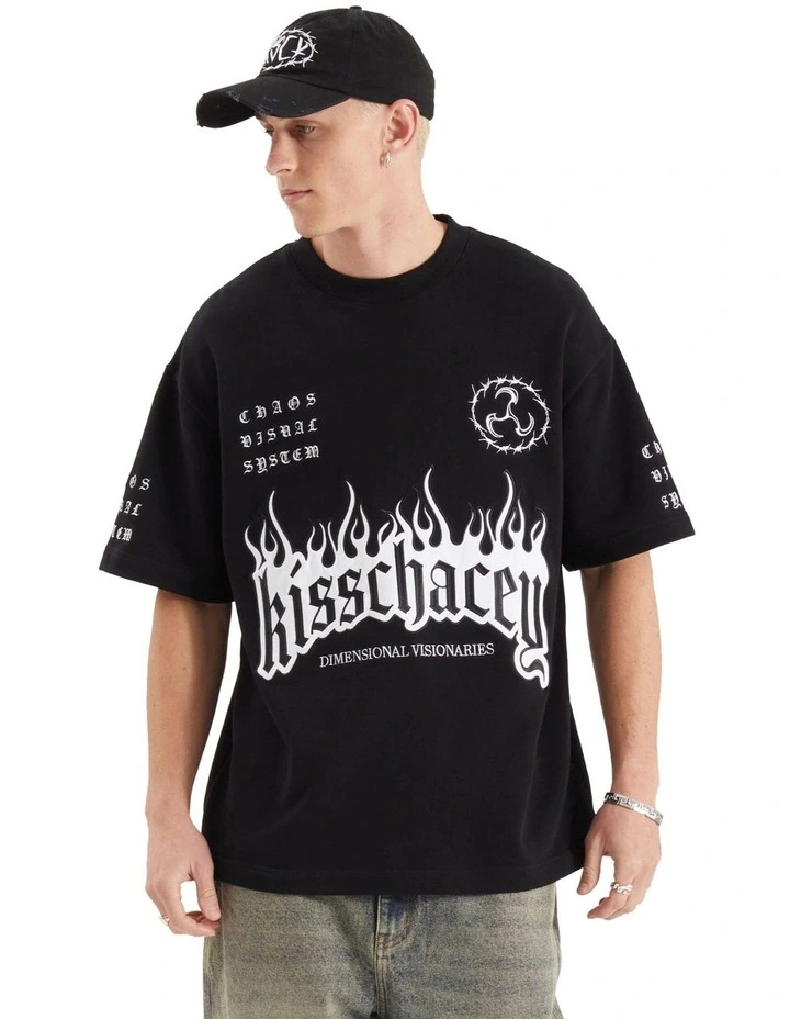 System Loopback Street Tee in Jet Black image 1