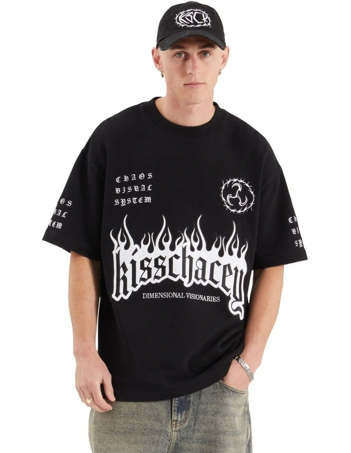 System Loopback Street Tee in Jet Black image 7